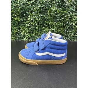 Vans Toddler Sk8-Mid Reissue V Corduroy Pop Blue sneaker 8.5